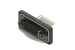 Vertical Waterproof D-Sub Connector, 628-W15-221-012