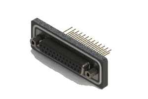 Vertical Waterproof D-Sub Connector, 628-W25-221-012