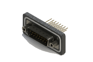 Vertical Waterproof D-Sub Connector, 627-W15-221-012