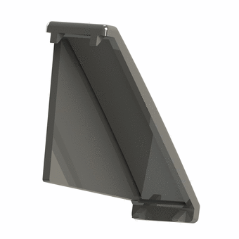Cache équerre - 8 mm - 60x60x30 mm