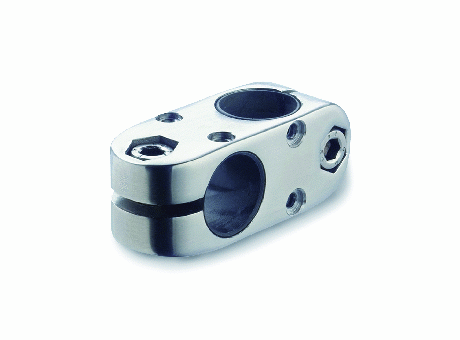 GN 131.2-NI - Two-way connecting clamps - for linear actuators, stainless steel
