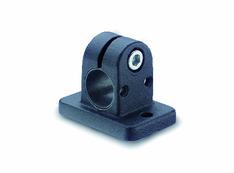GN 145.1 - Connecting clamps with mounting base - for linear actuators, aluminium