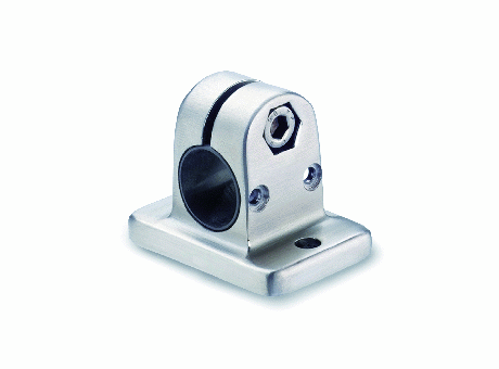 GN 145.1-NI - Connecting clamps with mounting base - for linear actuators, stainless steel