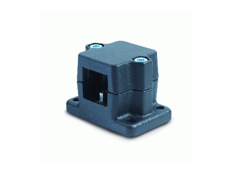 GN 147.1 - Connecting clamps with mounting base - for linear actuators, aluminium