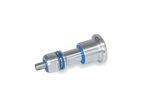 GN 8170- B-VH - Stainless Steel - Indexing plungers - Knob and pin side Hygienic Design (full hygiene), without rest position