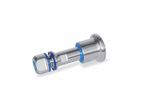 GN 8170-C-VH - Stainless Steel - Indexing plungers - Knob and pin side Hygienic Design (full hygiene), with rest position