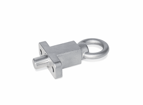 GN 722.5-A-A4 - Spring indexing plungers with flange - Stainless Steel AISI 316