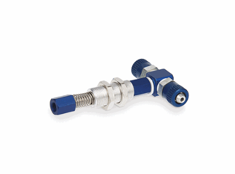 VPH-F-T - Micro vacuum cup spring suspensions - Female threaded connection and T-shaped quick fitting