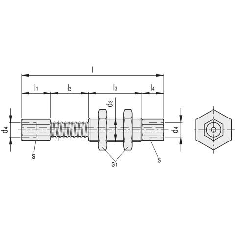 Dimensioned drawing