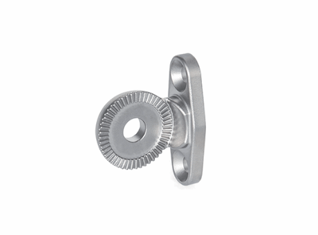 GN 187.5-DH-NI - Toothed clamping elements - Horizontal fastening flange