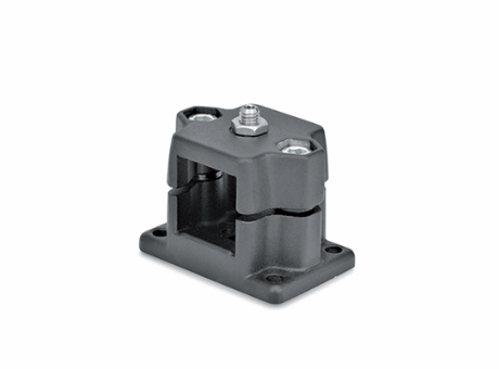 GN 147.7-D - Connecting clamps with base - With ball plunger