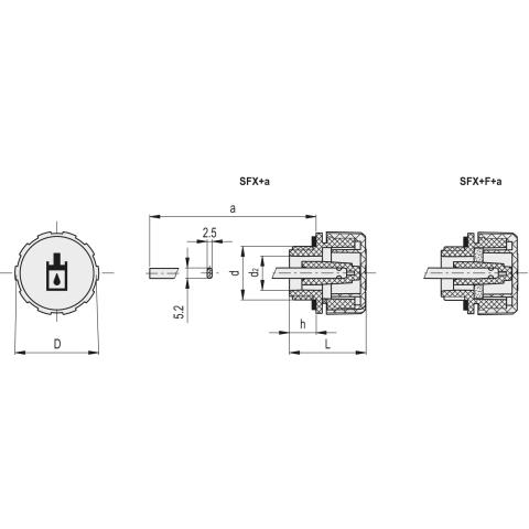 ELESA - Free CAD models - SFX+a - Breather caps - Without air filter ...