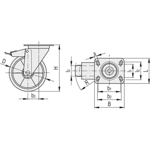 Dimensioned drawing