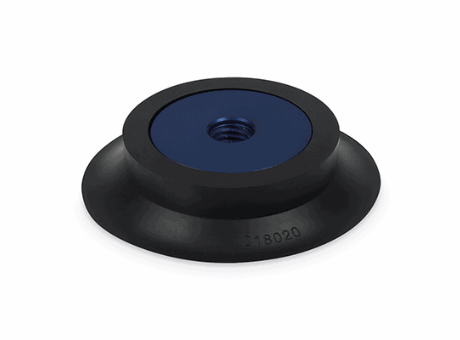 VVK-T - Round Flat vacuum cups - with support, rubber