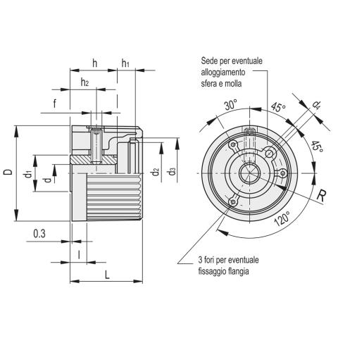 Dimensioned drawing