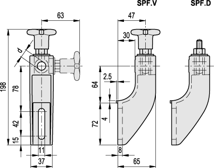 Dimensioned drawing