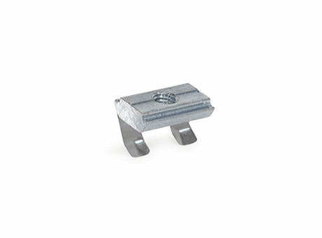 GN 50B-F -T-Nuts - With anti-twist protection, with spring