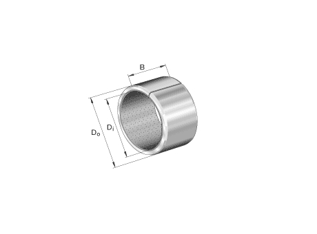 Bushes EGB..-E40, bushes, maintenance-free, with steel backing