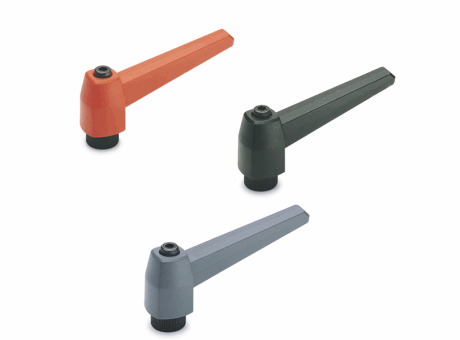 14-06 MANETTE INDEXABLE TECHNOPOLYMÈRE À INSERT TARAUDÉ