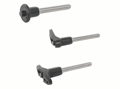 32-158 BROCHE À BILLES INOX 303 OU 630, À POIGNÉE EN ALUMINIUM