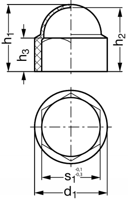 EMILE MAURIN - 免费 CAD 模型 - 31-170 CACHE DE PROTECTION POUR ÉCROU ET ...