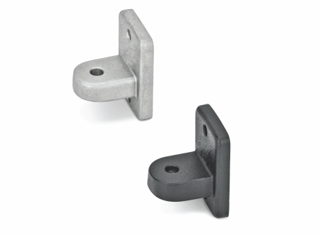 92-47 EMBASE ARTICULÉE ALUMINIUM OU INOX, 2 TROUS DE FIXATION