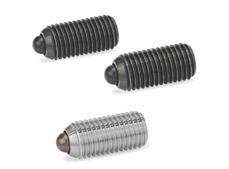 32-201 POUSSOIR À RESSORT À TÉTON, 6 PANS CREUX, ACIER OU INOX