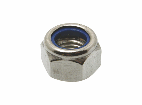 64602 ECROU HEXAGONAL INDESSERABLE AVEC BAGUE NYLON