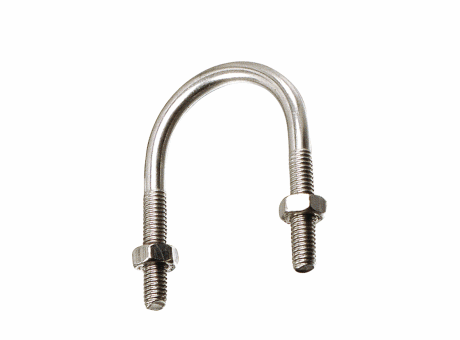 64750 ETRIER FILETE POUR TUBE ISO AVEC ECROUS