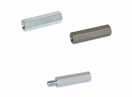 31-59 ENTRETOISE HEXAGONALE, FILETÉE OU TARAUDÉE, ACIER OU INOX