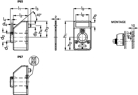 Indicateur de position électronique - Schéma