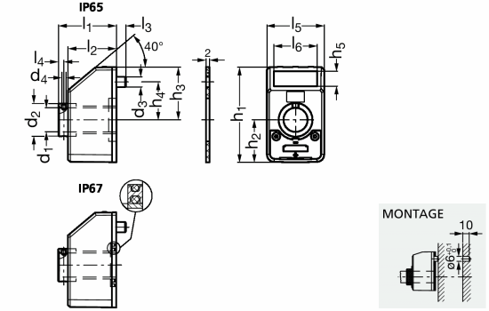 Indicateur de position électronique  - Schéma