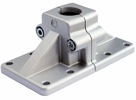 92-25 / 92-26 PIED POUR TUBE ALUMINIUM, POUR TUBE ROND OU CARRÉ