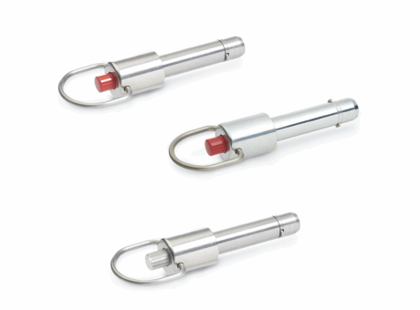 32-78 BROCHE DE CENTRAGE À ERGOTS, ACIER OU INOX, À ANNEAU PIVOTANT