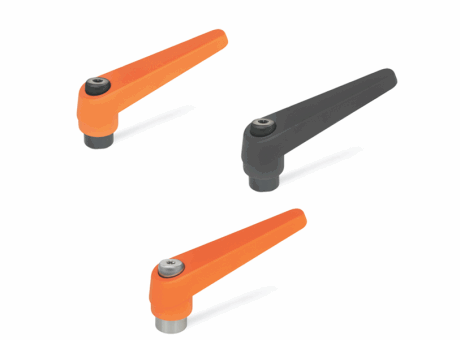 14-01 MANETTE INDEXABLE ZAMAC À INSERT TARAUDÉ ACIER OU INOX