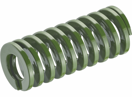 Sourcing Map Molle A Compressione Per Stampo 3D (2 Pezzi) - 20x10x30 Mm, 65Mn, Verde
