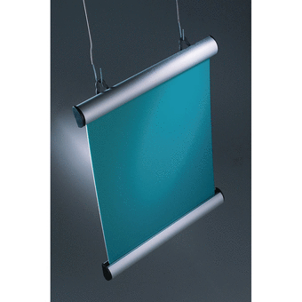 Poster Holder 15.5 mm White PVC