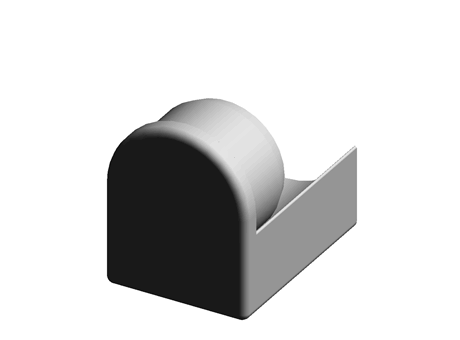 Push Fit Feet Round 38.0 mm 51.7 mm PE Black