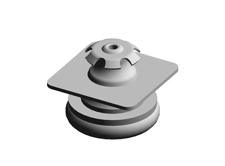 Push-In Glide   Steel Natural