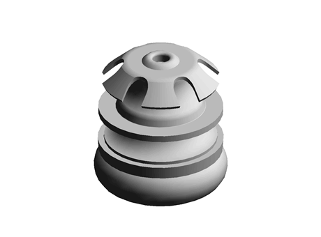 Push-In Glide 22.0 mm  Steel Natural