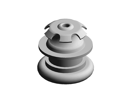 Push-In Glide 23.4 mm  Black Steel;Nylon