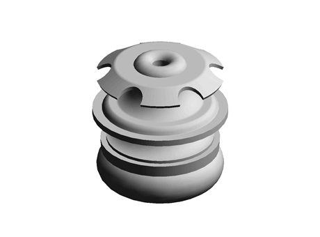Push-In Glide 25.0 mm  Steel Natural