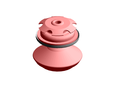 Push-In Glide 25.0 mm  Steel Natural