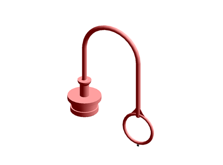 Quick Release Plug ISO A 1 TPE Blue