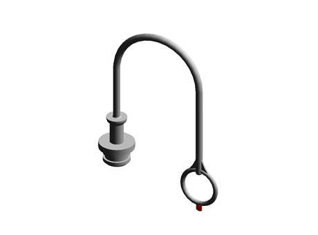 Quick Release Plug ISO A 1/2 TPE Blue
