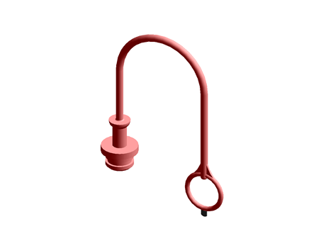 Quick Release Plug ISO A 1/2 TPE Red
