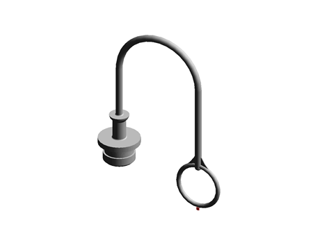 Quick Release Plug ISO A 3/4 TPE Blue