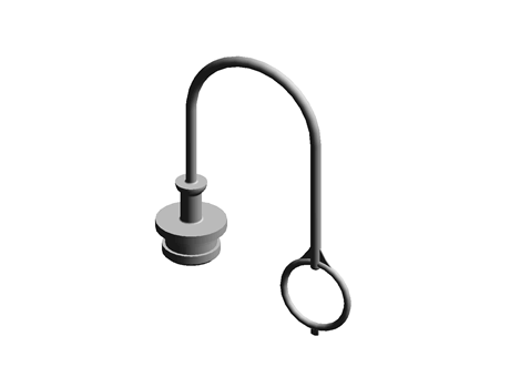 Quick Release Plug ISO B 3/4 TPE Red