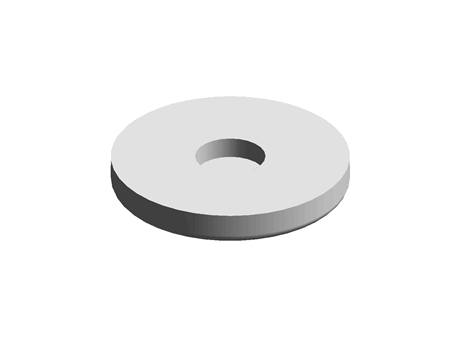 Rubber Pad 50.0 mm Plain Black