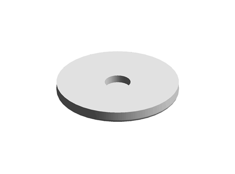 Rubber Pad 70.0 mm Plain Black